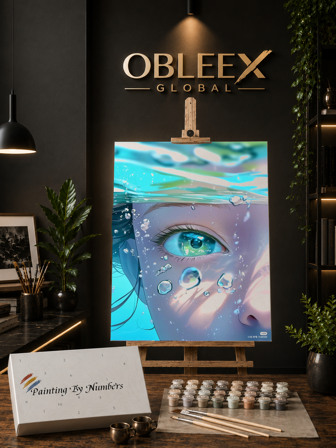 Ocean Reflection - Professional Paint by Numbers Kit by OBLEEX