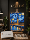 Starry London Night - Professional Paint by Numbers Kit by OBLEEX