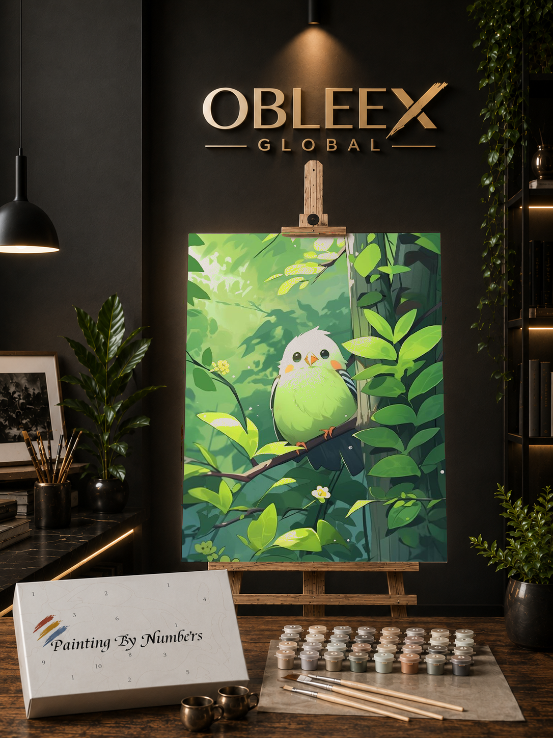 Peaceful Canopy - Professional Paint by Numbers Kit by OBLEEX