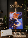 Lunar Whisker - Professional Paint by Numbers Kit by OBLEEX