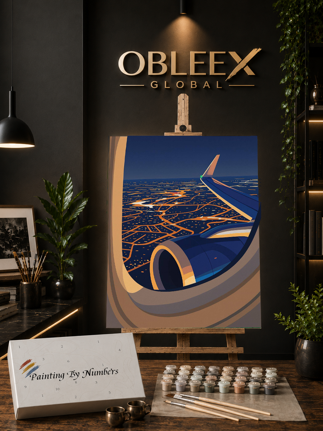 Midnight Flight - Professional Paint by Numbers Kit by OBLEEX