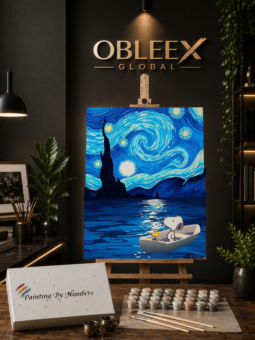 Celestial Drift - Professional Paint by Numbers Kit by OBLEEX