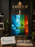 Earth Elements Quad - Professional Paint by Numbers Kit by OBLEEX