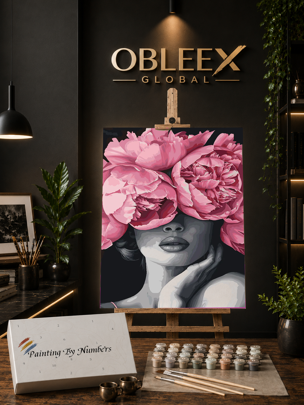 Rose Reverie - Professional Paint by Numbers Kit by OBLEEX