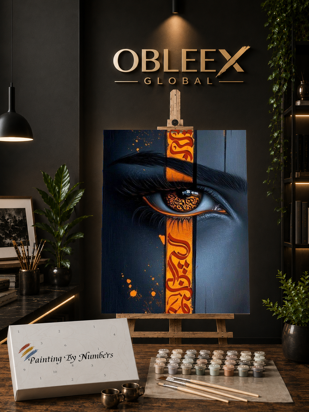 Oriental Oculus - Professional Paint by Numbers Kit by OBLEEX