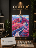 Imperial Blossom - Professional Paint by Numbers Kit by OBLEEX