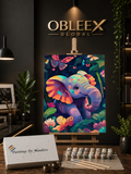 Rainbow Jungle Baby - Professional Paint by Numbers Kit by OBLEEX