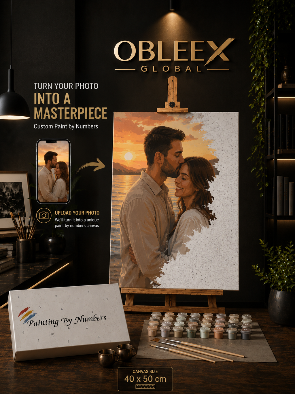 [اسم اللوحة] - مجموعة ألوان احترافية بالترقيم من OBLEEX
