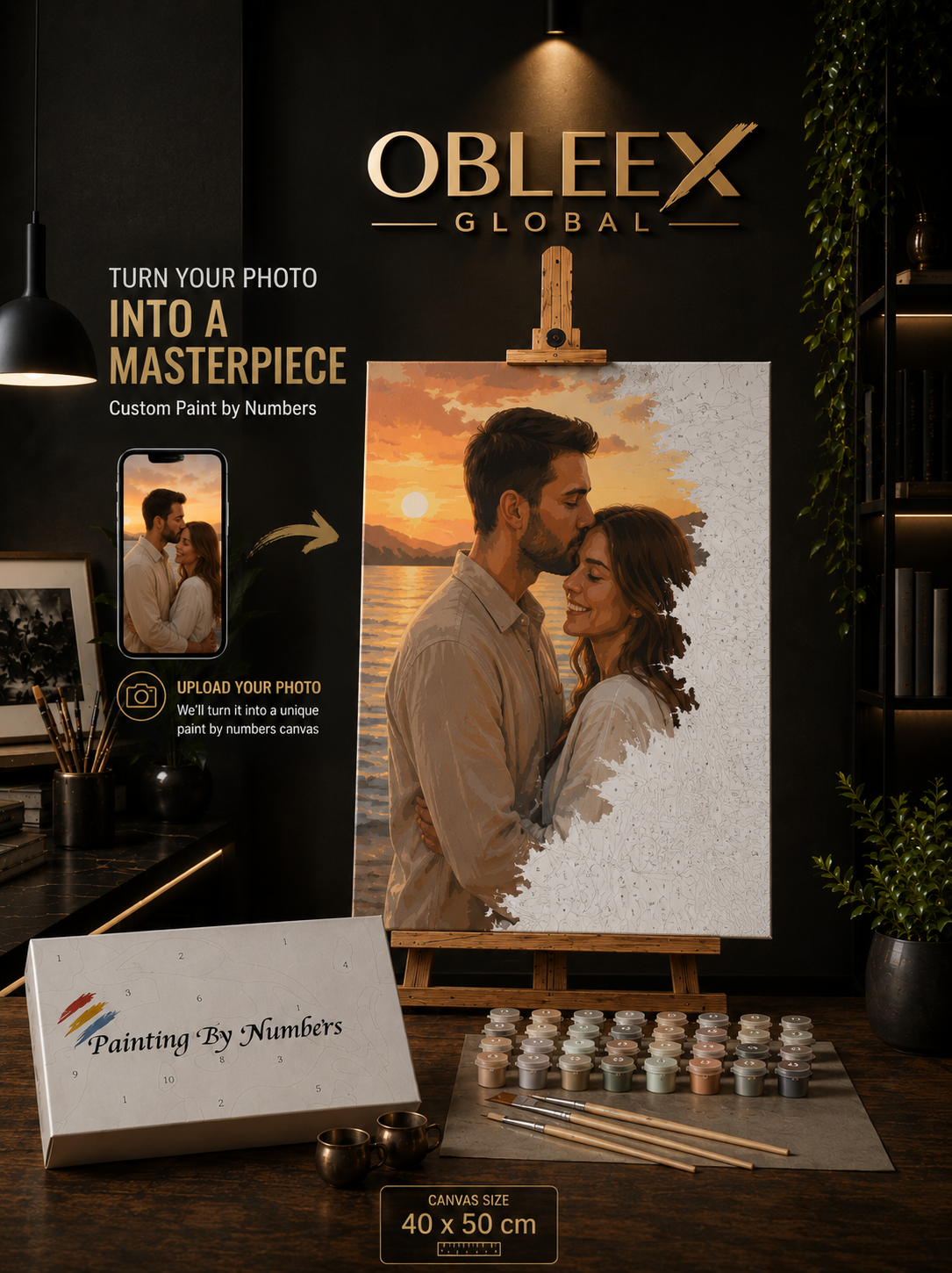 [اسم اللوحة] - مجموعة ألوان احترافية بالترقيم من OBLEEX